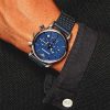 Montre homme Emporio Armani réf. AR1736, chronographe quartz, boîtier 41 mm, acier inoxydable, cuir – deuxième vue