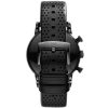 Montre homme Emporio Armani 41 mm réf. AR1737, cadran noir, bracelet cuir – vue rapprochée