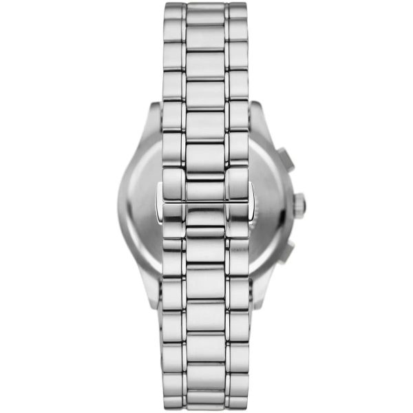 Montre homme Emporio Armani 42 mm réf. AR11529, cadran vert, bracelet acier, mouvement quartz – autre angle