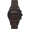 Montre homme Emporio Armani 42 mm réf. AR11549, cadran noir, bracelet cuir, mouvement quartz chronographe – autre angle