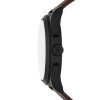 Montre homme Emporio Armani 42 mm réf. AR11549, cadran noir, bracelet cuir – vue rapprochée