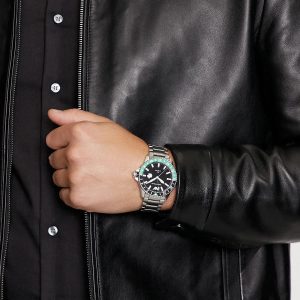 Montre homme Emporio Armani réf. AR11589, mouvement quartz, boîtier 42 mm, acier inoxydable, étanche 100 m – vue principale, Horlova Maroc