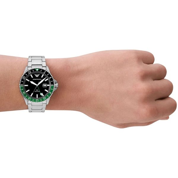 Montre homme Emporio Armani réf. AR11589, mouvement quartz, boîtier 42 mm, acier inoxydable, étanche 100 m – quatrième vue