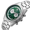 Montre homme Emporio Armani 42 mm réf. AR11637, cadran vert, bracelet acier, mouvement quartz – autre angle