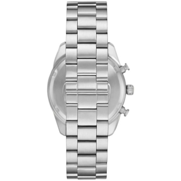 Montre homme Emporio Armani 42 mm réf. AR11637, cadran vert, bracelet acier – vue rapprochée
