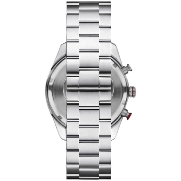 Montre homme Emporio Armani 42 mm réf. AR11645, cadran crème, bracelet acier – vue de trois-quarts