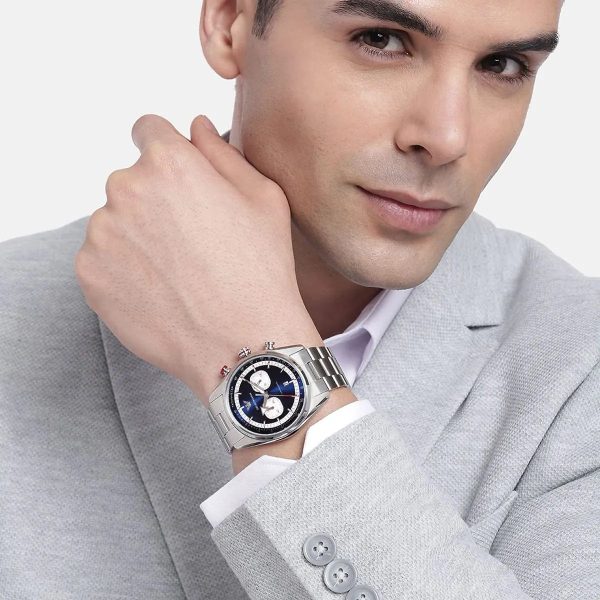 Montre homme Emporio Armani réf. AR11676, mouvement quartz, boîtier 42 mm, acier inoxydable, étanche 50 m – vue principale, Horlova Maroc