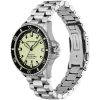 Montre homme Emporio Armani 42 mm réf. AR60083, cadran jaune, bracelet acier – vue rapprochée