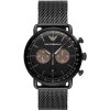 Montre homme Emporio Armani réf. AR11142, mouvement quartz, boîtier 43 mm, acier inoxydable, étanche 50 m – vue principale, Horlova Maroc