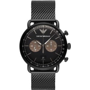 Montre homme Emporio Armani réf. AR11142, mouvement quartz, boîtier 43 mm, acier inoxydable, étanche 50 m – vue principale, Horlova Maroc