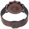 Montre homme Emporio Armani 43 mm réf. AR11169, bracelet acier, mouvement quartz – autre angle