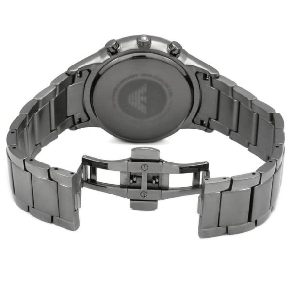 Montre homme Emporio Armani réf. AR11215, chronographe quartz, boîtier 43 mm, acier inoxydable, verre minéral – troisième vue