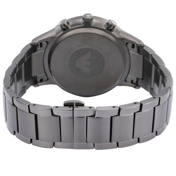 Montre homme Emporio Armani réf. AR11215, chronographe quartz, boîtier 43 mm, acier inoxydable, verre minéral – quatrième vue