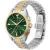 Montre homme Emporio Armani 43 mm réf. AR11511, cadran vert, bracelet acier, mouvement quartz – autre angle
