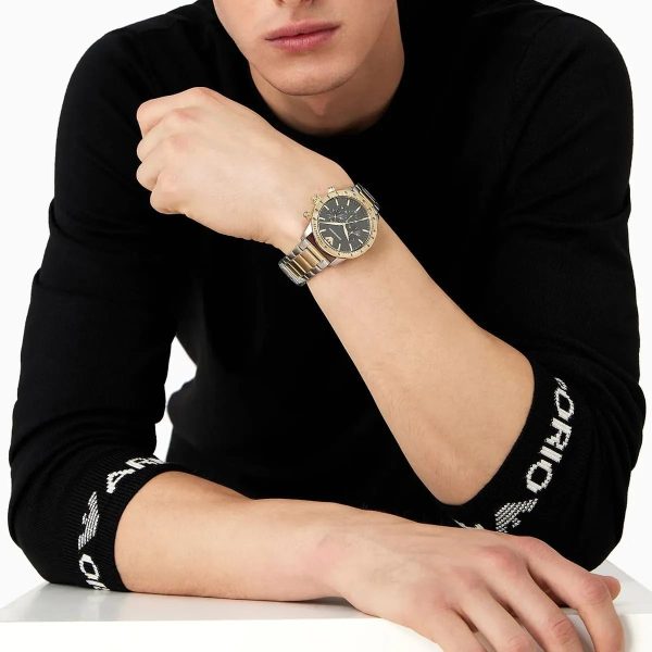 Montre homme Emporio Armani réf. AR11521, mouvement quartz, boîtier 43 mm, acier inoxydable, étanche 30 m – vue principale, Horlova Maroc
