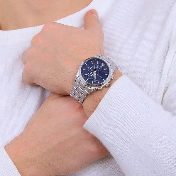 Montre homme Emporio Armani réf. AR11528, mouvement quartz, boîtier 43 mm, acier inoxydable, étanche 50 m – deuxième vue