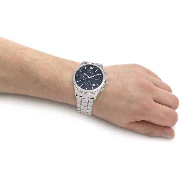 Montre homme Emporio Armani réf. AR11528, mouvement quartz, boîtier 43 mm, acier inoxydable, étanche 50 m – troisième vue