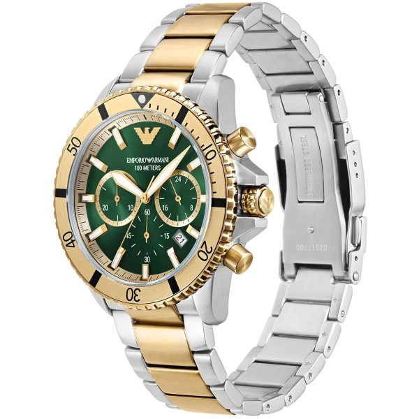 Montre homme Emporio Armani réf. AR11586, mouvement quartz, boîtier 43 mm, acier inoxydable – deuxième vue