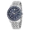 Montre homme Emporio Armani réf. AR6072, mouvement quartz, boîtier 43 mm, acier inoxydable, cuir, verre saphir – deuxième vue