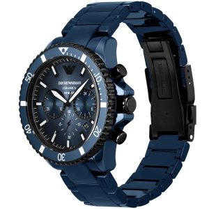 Montre homme Emporio Armani réf. AR70009, mouvement quartz, boîtier 43 mm, céramique, étanche 30 m – deuxième vue