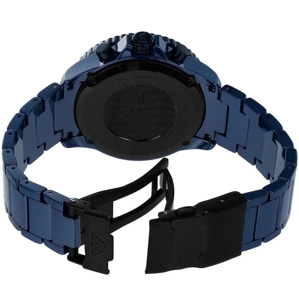 Montre homme Emporio Armani réf. AR70009, mouvement quartz, boîtier 43 mm, céramique, étanche 30 m – quatrième vue