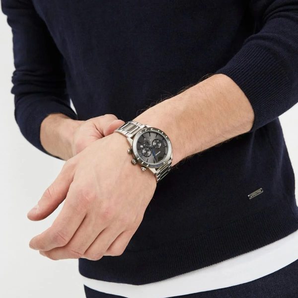 Montre homme Emporio Armani réf. AR11391, mouvement quartz, boîtier 44 mm, acier inoxydable, étanche 30 m – vue principale, Horlova Maroc