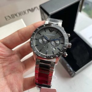Montre homme Emporio Armani réf. AR11391, mouvement quartz, boîtier 44 mm, acier inoxydable, étanche 30 m – deuxième vue