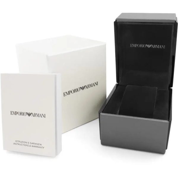 Montre homme Emporio Armani réf. AR0389, mouvement quartz, acier inoxydable – quatrième vue