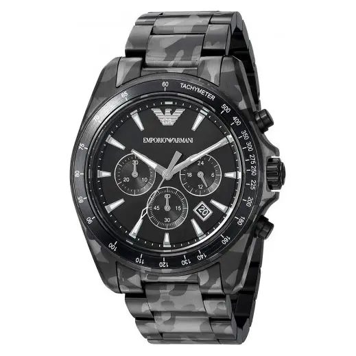 Montre homme Emporio Armani réf. AR11027, mouvement quartz, acier inoxydable – deuxième vue
