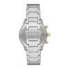 Montre homme Emporio Armani réf. AR11454, bracelet acier, mouvement quartz – vue de trois-quarts