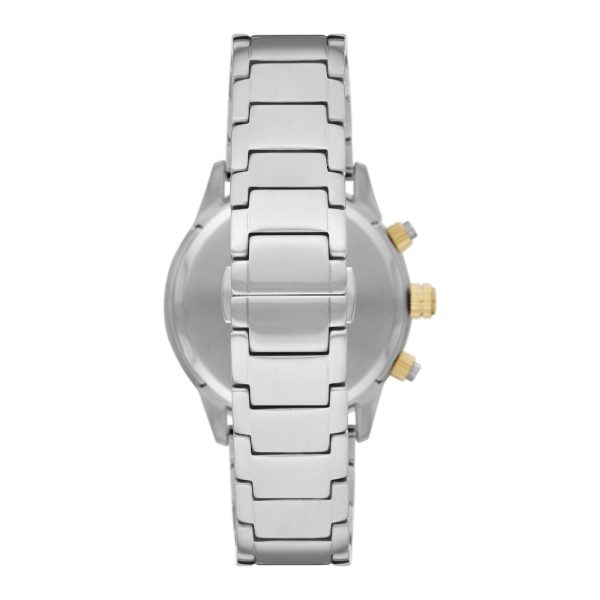 Montre homme Emporio Armani réf. AR11454, bracelet acier, mouvement quartz – vue de trois-quarts