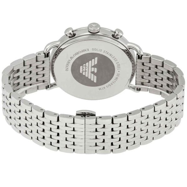 Montre homme Emporio Armani Aviator réf. AR11238, chronographe quartz, boîtier 43 mm, acier inoxydable – troisième vue