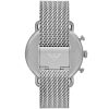 Montre homme Emporio Armani Aviator réf. AR11388, mouvement quartz, boîtier 43 mm, acier inoxydable, maille milanaise – troisième vue