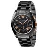 Montre homme Emporio Armani Ceramica réf. AR1410, boîtier 42 mm, céramique, verre minéral, étanche 30 m – vue principale, Horlova Maroc