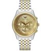 Montre homme Emporio Armani Champagne 43 mm réf. AR11603, cadran champagne, bracelet acier, mouvement quartz – vue de face | Horlova Maroc