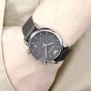Montre homme Emporio Armani Classic réf. AR1735, boîtier 41 mm, acier inoxydable, cuir, verre minéral, étanche 50 m – deuxième vue