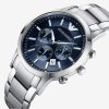 Montre homme Emporio Armani Classic 43 mm réf. AR2448, bracelet acier – vue de trois-quarts