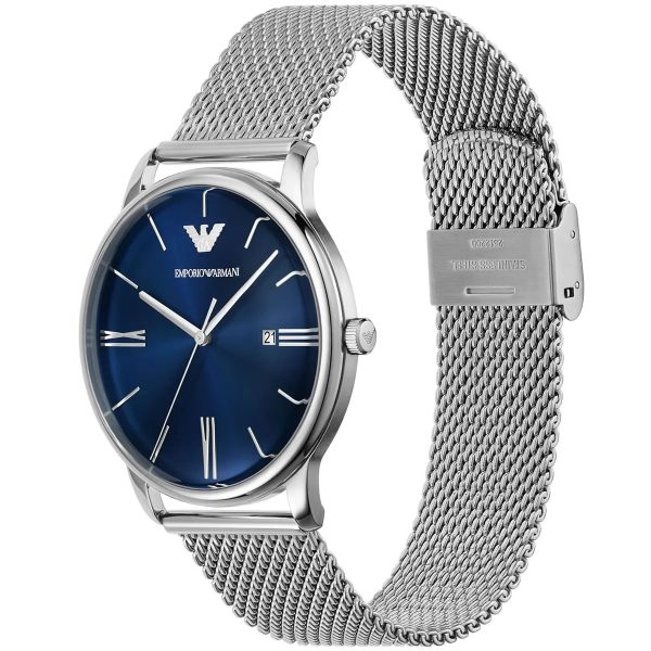 Montre homme Emporio Armani Claudio réf. AR11571, mouvement quartz, boîtier 42 mm, acier inoxydable – deuxième vue