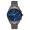 Montre homme Emporio Armani Claudio 43 mm réf. AR11481, cadran bleu, mouvement quartz chronographe – vue de face | Horlova Maroc