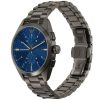 Montre homme Emporio Armani Claudio 43 mm réf. AR11481, cadran bleu, mouvement quartz chronographe – vue rapprochée