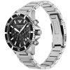 Montre homme Emporio Armani Diver 43 mm réf. AR11360, cadran noir, bracelet acier – vue de trois-quarts