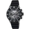 Montre homme Emporio Armani Diver 43 mm réf. AR11515, cadran gris, bracelet silicone – vue rapprochée