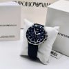 Montre homme Emporio Armani Diver Sport réf. AR11588, chronographe quartz, boîtier 44 mm, nylon, étanche 100 m – troisième vue