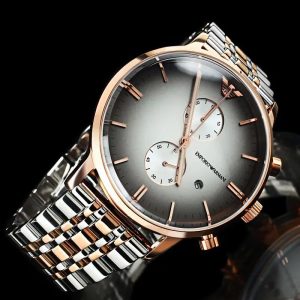 Montre homme Emporio Armani Fashion réf. AR1721, mouvement quartz, boîtier 43 mm, acier inoxydable, cuir, verre saphir – deuxième vue