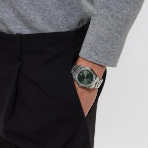 Montre homme Emporio Armani Federico réf. AR11621, chronographe quartz, boîtier 42 mm, acier inoxydable – vue principale, Horlova Maroc