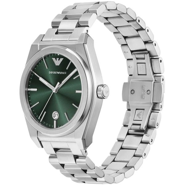 Montre homme Emporio Armani Federico réf. AR11621, chronographe quartz, boîtier 42 mm, acier inoxydable – deuxième vue