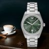 Montre homme Emporio Armani Federico réf. AR11621, chronographe quartz, boîtier 42 mm, acier inoxydable – troisième vue