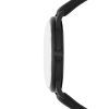 Montre homme Emporio Armani Gianni Bar 42 mm réf. AR11573, cadran noir, bracelet cuir – vue de trois-quarts