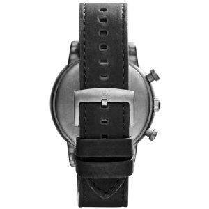 Montre homme Emporio Armani Luigi réf. AR1816, chronographe quartz, boîtier 46 mm, cuir – deuxième vue