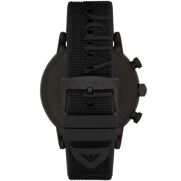 Montre homme Emporio Armani Luigi Xlarge 46 mm réf. AR11024, cadran noir – vue de trois-quarts